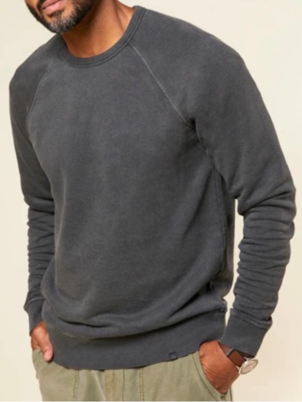 OUTERKNOWN Sur Sweatshirt Hemp Men’s M Organic Cotton Grey Sustainable